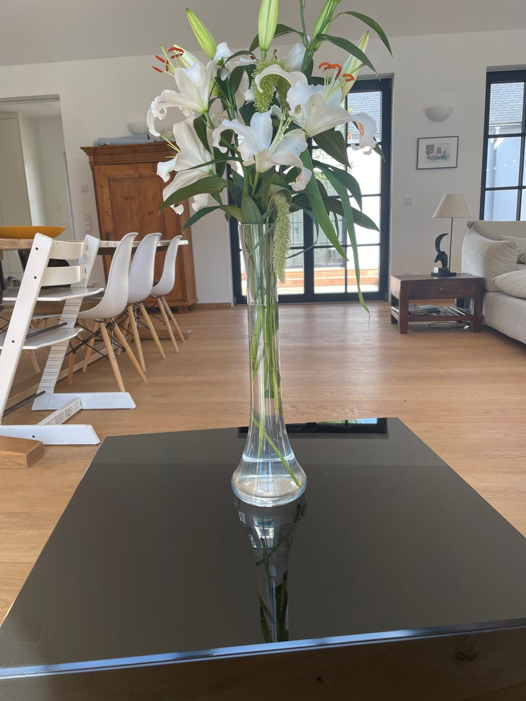 Lacquered Mirror Table