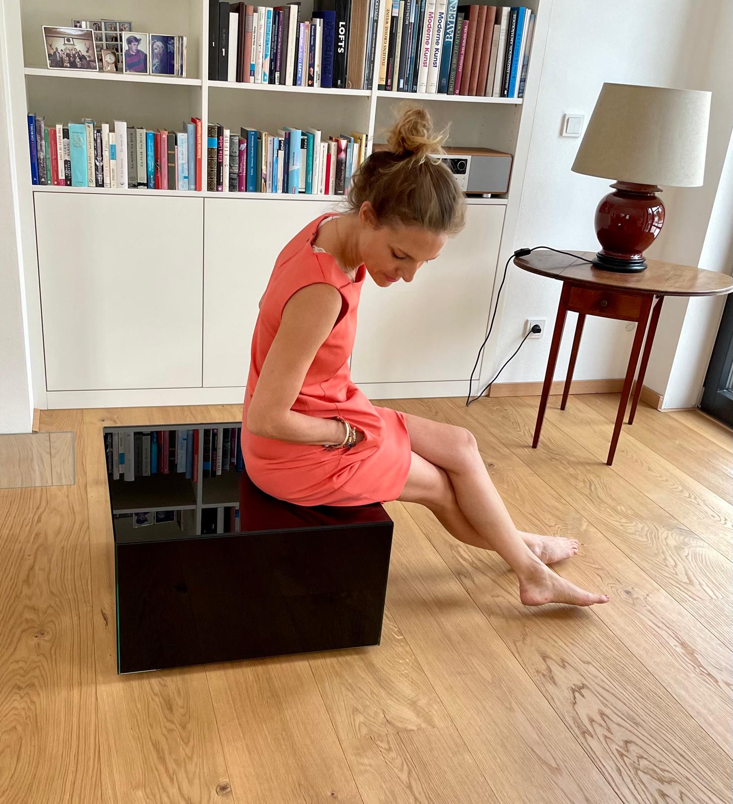 Lacquered Mirror Table